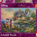 368042-Schmidt-Spiele-59639-Disney-Sweethearts-Mickey-und-Minnie-Thomas-Kinkade-Puzzle