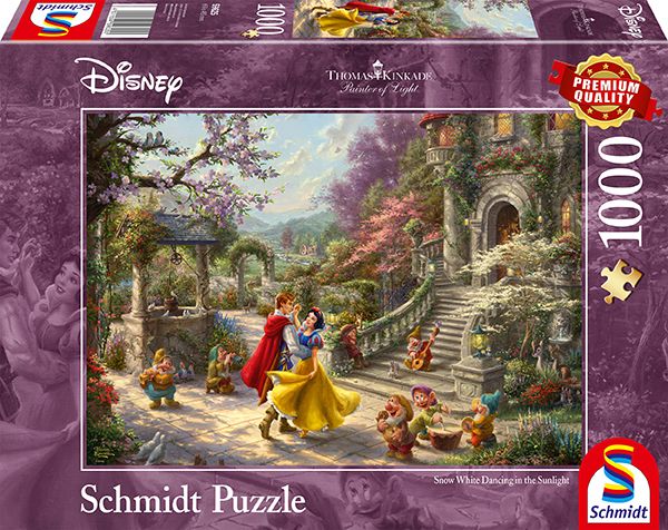 368038-Schmidt-Spiele-59625-Disney-Schneewittchen--Tanz-mit-dem-Prinzen-Thomas-Kinkade-Puzzle
