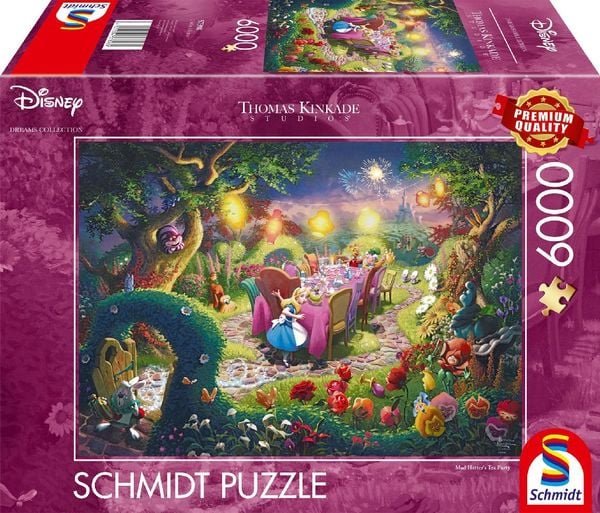 431302-Disney-Mad-Hatter---s-Tea-Party--6000-Teile-Puzzle