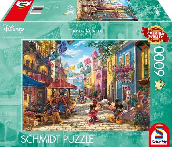 431301-Disney-Mickey-und-Minnie-in-Mexico--6000-Teile-Puzzle