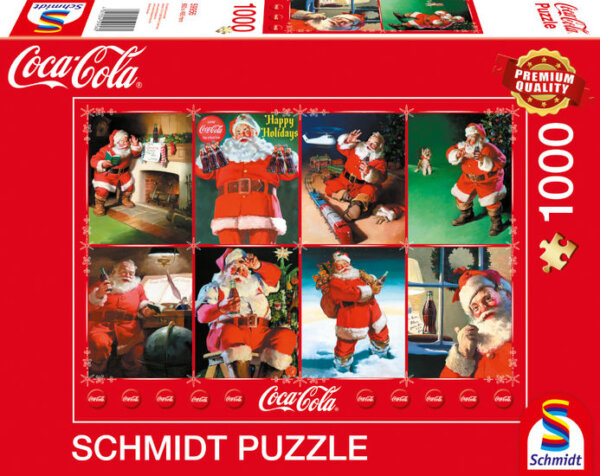 381778-Schmidt-Spiele-59956-Coca-Cola-Santa-Claus--1000-Teile-Puzzle