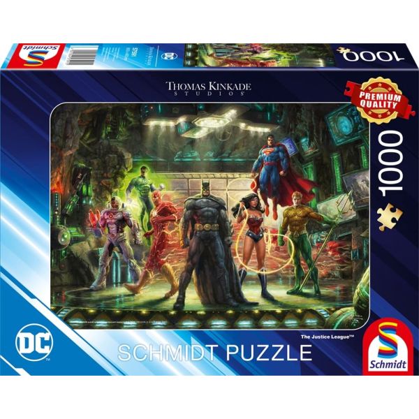 423091-The-Justice-League-Puzzle-1000-Teile-Thomas-Kinkade-Collection