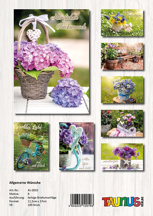 431370-Allgemeine-Wuensche-Grusskarten-100-Stueck-6-Motive