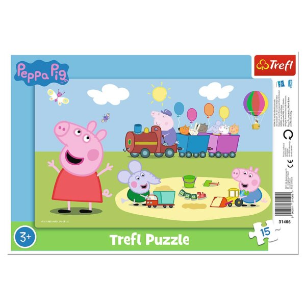 401040-Rahmen-Puzzle-15-Teile-Peppa-Pig