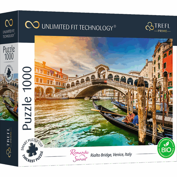 416827-UFT-Puzzle-1000-Teile-Romantic-Sunset--Rialto-Br--cke--Vendig--Italien