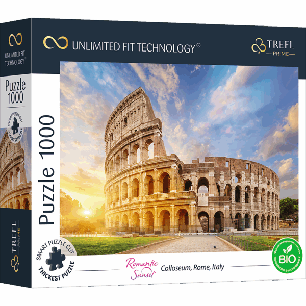 416826-UFT-Puzzle-1000-Teile-Romantic-Sunset--Sonnendurchflutetes-Kolosseum--Rom--Italien