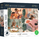 416829-UFT-Puzzle-1000-Teile-Yoga--Katzen-und-Kaffee--Hello-Morning