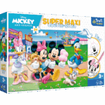 416866-Primo-Super-Maxi-Puzzle-24-Teile-und-Malvorlage-----Disney-Mickey---Minie-Mouse