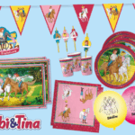 432174-BIBI-UND-TINA-Partyset-Bibi-und-Tina-Inhalt---8-Pappteller--8-Pappbecher--1-Pack-Servietten---20-Stk---8-Trinkhalme-Papier-mit-Aufstecker--8-Einladungskarten--8-Ballons--8-Tischse