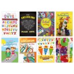 482297-Schulanfangskarte-100-Stueck-8-Motive-11-5-x-17-5-cm