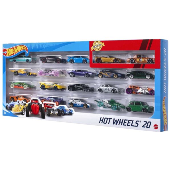 434912-Mattel-H7045-Hot-Wheels-Die-Cast-20-Fahrzeuge-1-64