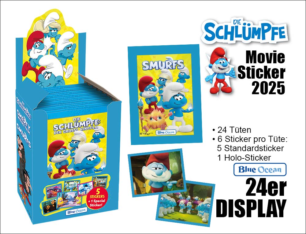 481865-Die-Schluempfe-Movie-2025-Sticker-24er-DISPLAY 481865-Die-Schluempfe-----Movie-2025-Sticker-----24er-DISPLAY