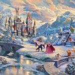 368044-Schmidt-Spiele-59671-Disney-Die-Schoene-und-das-Biest--Zauberhafter-Winterabend-Thomas-Kinkade-Puzzle