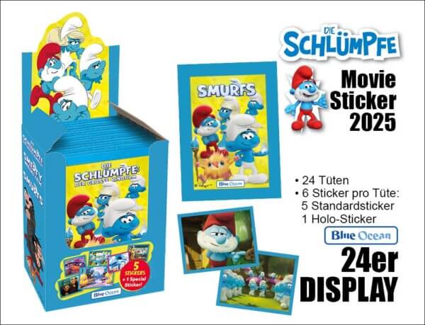 481865-Die-Schluempfe-----Movie-2025-Sticker-----24er-DISPLAY