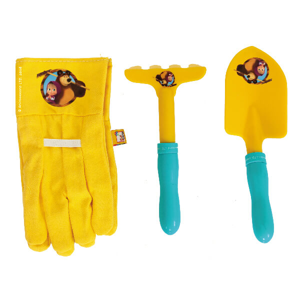 372956-Bino-und-Mertens-Masha-und-der-Baer-Gartengeraete-Set